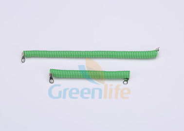 Soft Green 2.0MM zwinięty Security Tethers by Customer Different Length With Eyelets