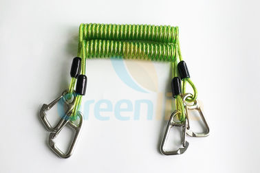 Niestandardowe plastikowe smycz do wciągarki zielona guma kosztowna dla narzędzi połowowych / telefon komórkowy