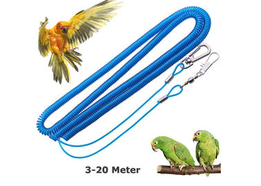 Zwinięta bezpieczna lina papugi Zapobiega przypadkowemu przelotowi ptaka podczas ekspansji 20 metrów